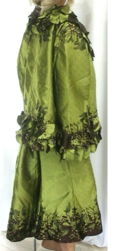 Chaqueta Nubiano Manga Larga y Falda Larga Forrada 2 Piezas Talla 10 Iglesia Fiesta Foto 2 de 4