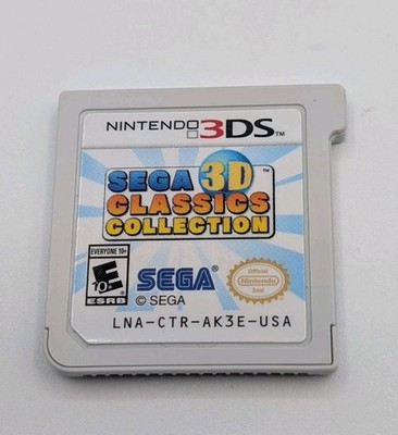 Sega 3D Classics Collection (Nintendo 3DS, 2016) Cartridge Tested