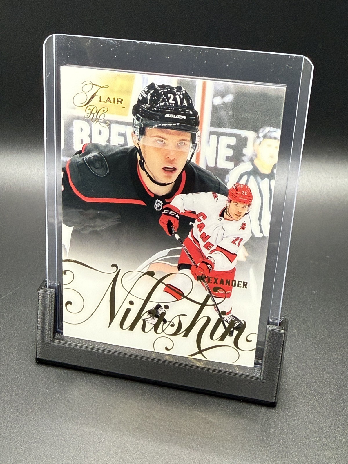 Upper Deck 2025-26 Flair Rookies Rookie Alexander Nikishin #158 Hurricanes