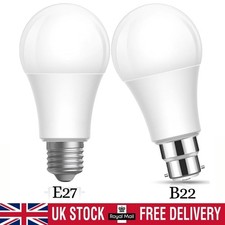 LED GLS A60 Lamp Light Bulbs BC B22 ES E27 40W 60W 100W Warm Cool White Bayonet