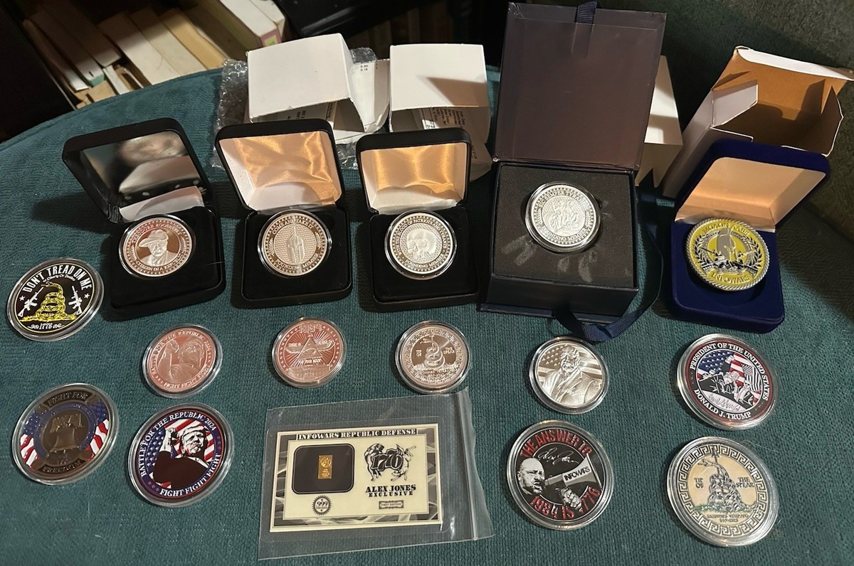 コレクション Collectable Patriot Coin infowars.com InfoWars Founding Member Coins 2 Piece Set • Brand: Patriot