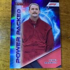 Nigel Mansell Topps F1 Power Packed Red Parallel 02/50 F1 Paddock Pass 2024