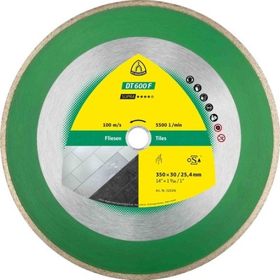 Klingspor DT 600 F Diamanttrennscheibe, 350 x 2 x 30 mm 2 x 7 mm, geschl. Rand
