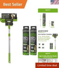 Effortless Cleaning with Pet Mega Lint Roller Value Pack - 125 Sheets