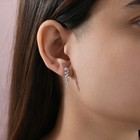 0.54 Ct Natural SI/H Round Diamond Dangle Drop Earrings Gift 9k White Solid Gold — photo 2