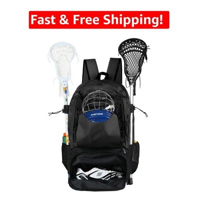 Durable Water-Resistant Lacrosse Bag - Large Xx-large Shoulder Backpack