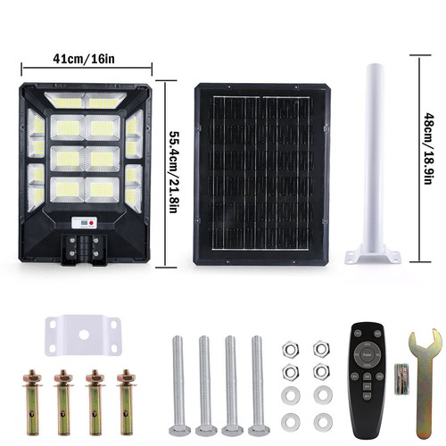 9999990000LM Commercial Solar Street Lights Outdoor Dusk to Dawn High Intensity - Picture 36 of 106