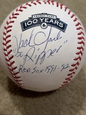 Jack Clark Signed Baseball Autographed Baseball Red Sox Fenway 100 Years JSA 