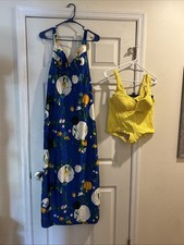 Vintage Mod Catalina Bikini Yellow 12 With Cover