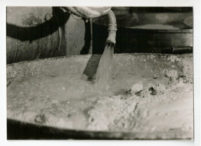 VINTAGE 1970s Bakery Photo Water Mixing Flour Bread Making Industrial Process