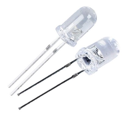 10pcs 5mm Warm White LED Lights 1.8-3.4V