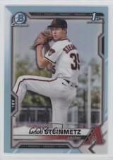 2021 Bowman Draft Chrome Sky Blue Refractor Jacob Steinmetz #BDC-83 0ou2