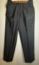 Vintage Giorgio Armani Le Collezioni Pleated Dress Pants Wool Trousers Sz 35X42