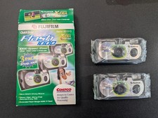 Lot 2 Fujifilm Quicksnap Flash 1000 Disposable 35mm Film Cameras EXPIRED: 7/2008