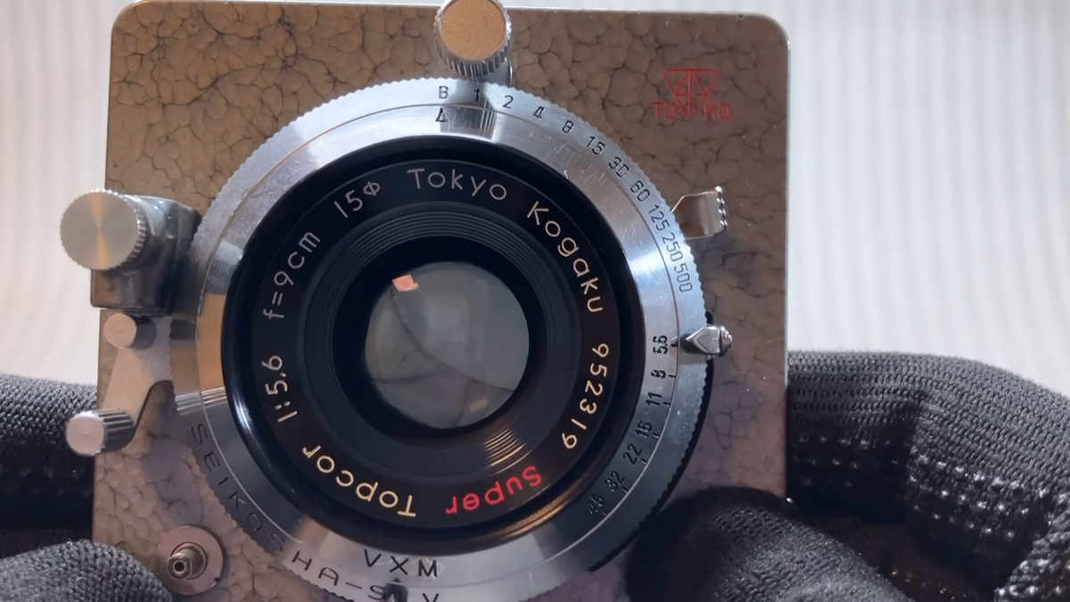 Exc+5] Tokyo Kogaku Super Topcor 90mm 9cm f5.6 Lens Seiko SLV From
