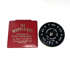 Vintage The Master Key A-440 Chromatic Pitch Instrument Kratt Co. 13 Keys USA