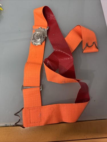 Vintage AAA School Safety Patrol Badge And Belt