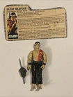Quick Kick V1 1985 G.I.Joe Incomplete W/File Card Hasbro Action Figure Vintage