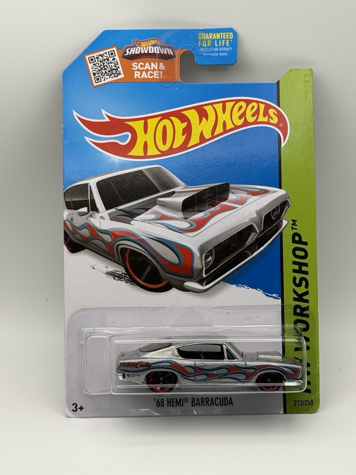 2015 Hot Wheels '68 Hemi Barracuda #213/250 HW Workshop SILVER