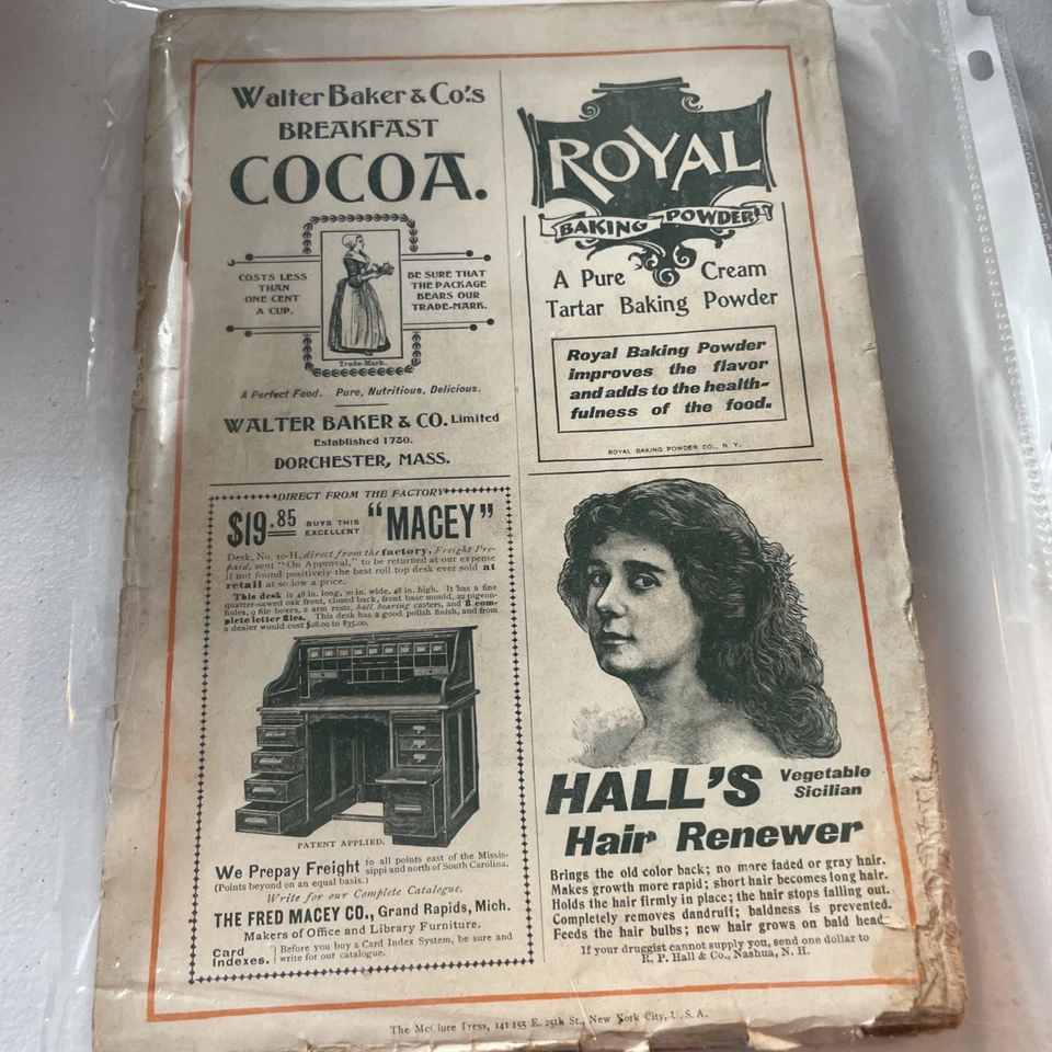 Vintage McClure's magazine July 1899 Nice ads - Image 2 of 3