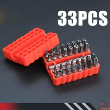 33PCS Hex Head Drill Bit Set with 1/4 Extension Bit Holder for Screwdrivers