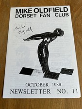 Mike Oldfield Dorset Fan Club Newsletter No.11.Magazine 1989 Ex Con