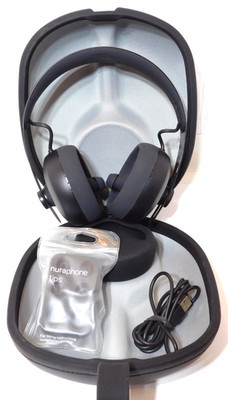 nura / nura◆ヘッドホン/100B Nura Nuraphone 100B Headphones in Hard Case w/ Charging Cable +