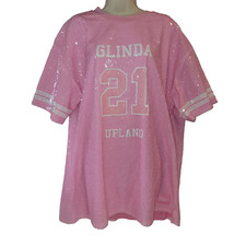 Forever 21 x Wicked Glinda Pink Sequin Mini Jersey Dress Plus Size 1X Sparkle