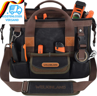 Werkzeugtasche Aus Segeltuch Mit 30 FäChern, 35.6 Cm, Robuste Gewachste Canvas-W