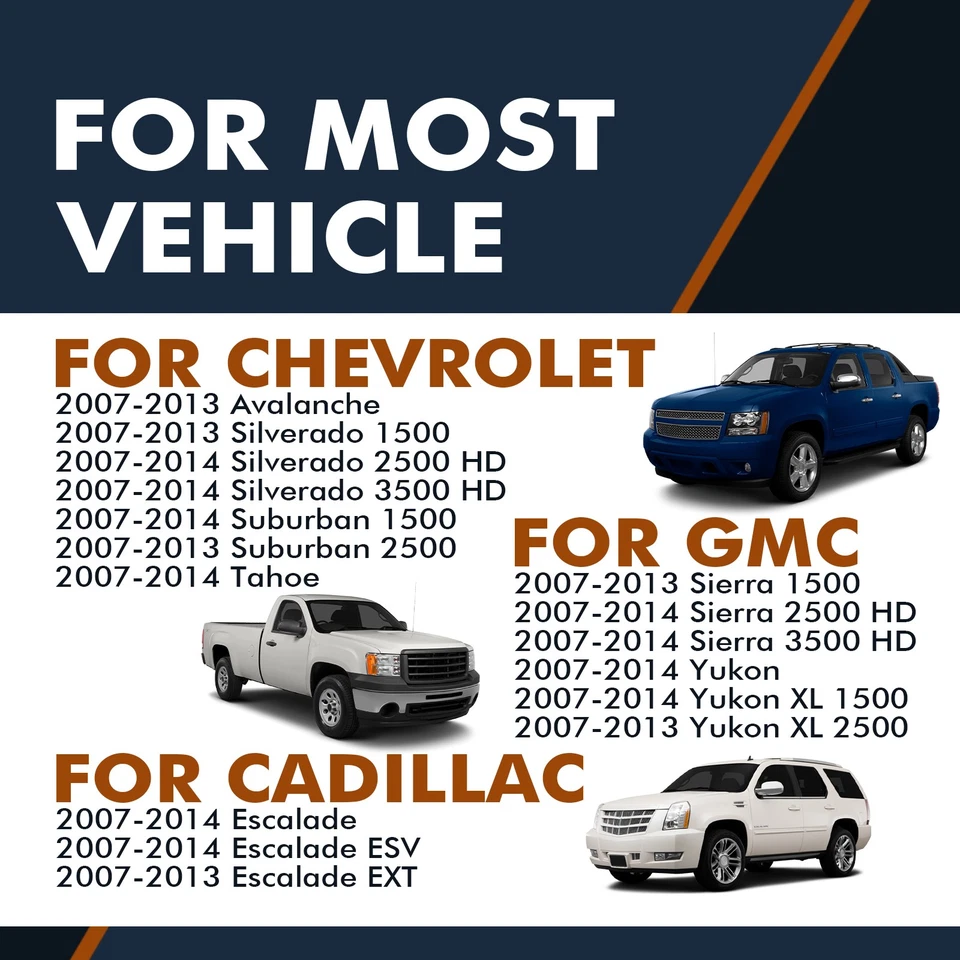 Пара из 2 передних черных дверных ручек L-R для 2007-2013 Chevrolet Silverado 1500 - Изображение 2 из 2