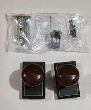 New Nostalgic Warehouse Studio Plate Passage Brown Porcelain Door Knob Bronze