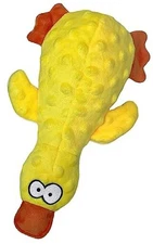 Squeaky Duck Dog Toy for Small, Medium and Large Dogs, Squeaky Duck (Yellow)