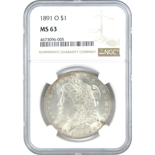 1891 O Morgan Dollar MS 63 NGC Silver $1 Uncirculated Coin SKU:I16439