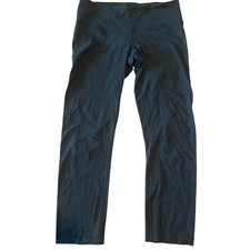 Lululemon Black High Rise Crop Leggings Women Size 4 Athleisure