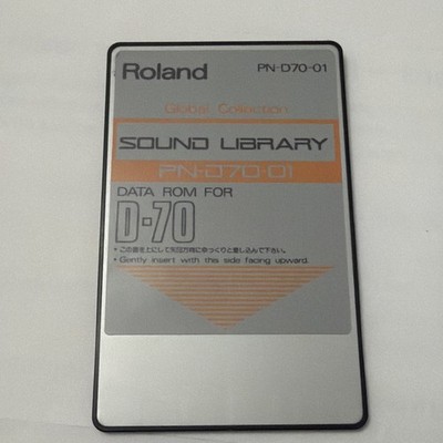 Roland D-70 Sound Library Data ROM Cards PN-D70-01 SN-SPLA-01 Synth PCM