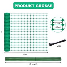 15-25M Plastic Fencing Temporary Fenc & Pins Reusable Fences Garden Fencing Roll