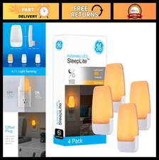 "LED Night Lights with Dusk to Dawn Sensor - Ambient Sleep Aid, 4 Pack for Home"