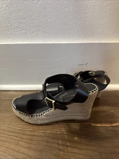 Paseart Sandel Black Size 39 Made In Spain Womens Learhrr Leather Shoes