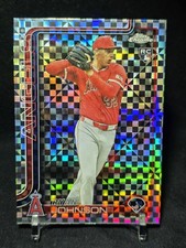 Topps 2025 Chrome Update Ryan Johnson Angels RC X-Fractor #USC116