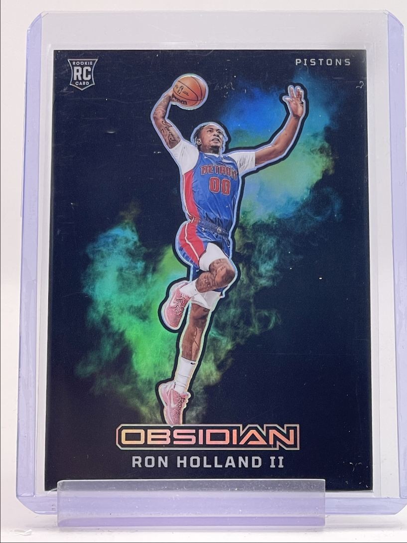 RON HOLLAND II 2024-25 OBSIDIAN BLACK COLOR BLAST SSP ROOKIE RC Q5722
