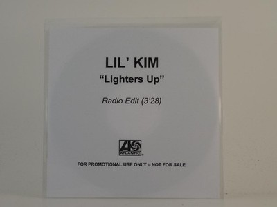 LIL' KIM LIGHTERS UP (H1) 1 Track Promo CD Single including White Sleeve ATLANTI