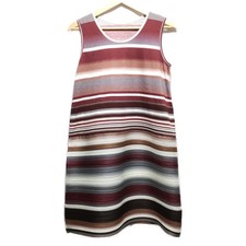 PLEATS PLEASE - Bordeaux Cream Multi Women's Dress