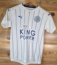 Camiseta de fútbol Puma Leicester City juvenil grande a rayas King Power Stain LEER