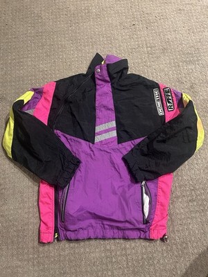 Vintage Rode Ski Jacket Size Small 80s 90s Multicolor Winter Fall Snowboarding