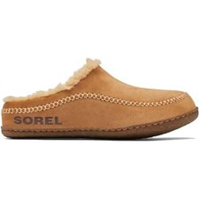 Sorel Lanner Ridge Mens Brown Slip On Leather Mule Slippers Shoes Size 8-12