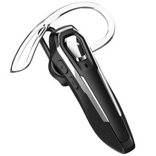 Single Ear Bluetooth Headset for Calls, Lightweight Wireless Earpiece
