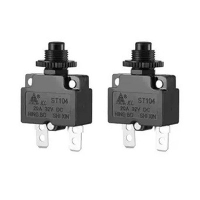 20A Circuit Reset Switch Button Replacement for Electric Scooter Size: 2（pack)