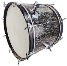 1950's Rogers SPOTLIGHT Mardi Gras Pearl 14x20 Bass Drum Kick Base - Free Ship