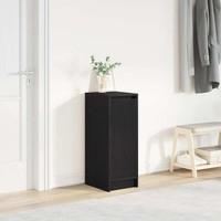 Schuhschrank Schwarz Eichen-Optik 29,5X34X76 Cm Holzwerkstoff