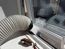 Air Conditioning Window Vent Adapter UK Windows outward open  - works with velux